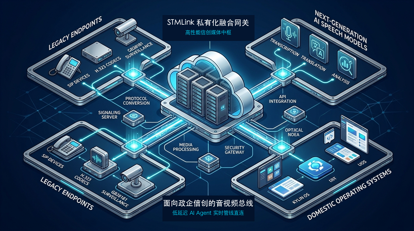 老旧会议系统改造实务:SIP/H.323/GB28181 监控与会议设备,如何平滑接入信创 RTC 与 AI 对话引擎?